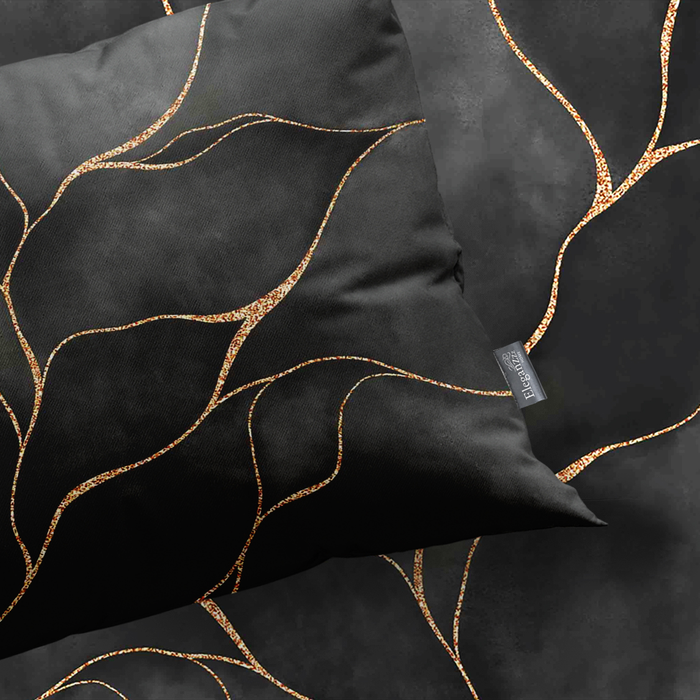 Eleganzzz Dekbedovertrek Micropercal Golden Currents - grey