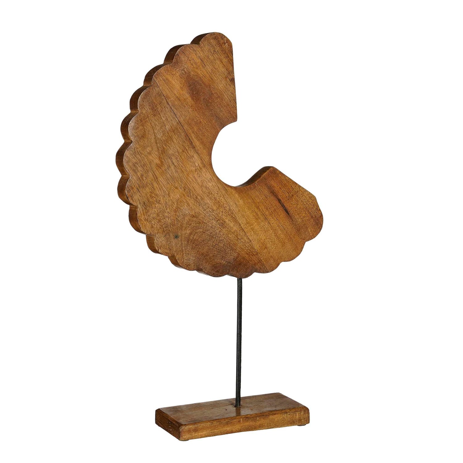 Mica Decorations Decoratief Object Petra - 47x23x8 cm - Hout - Bruin