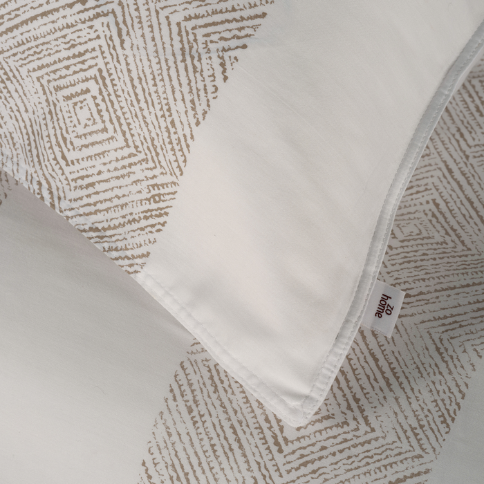 Zo Home Dekbedovertrek Katoen Satijn Tratti di Satinado - forest sand