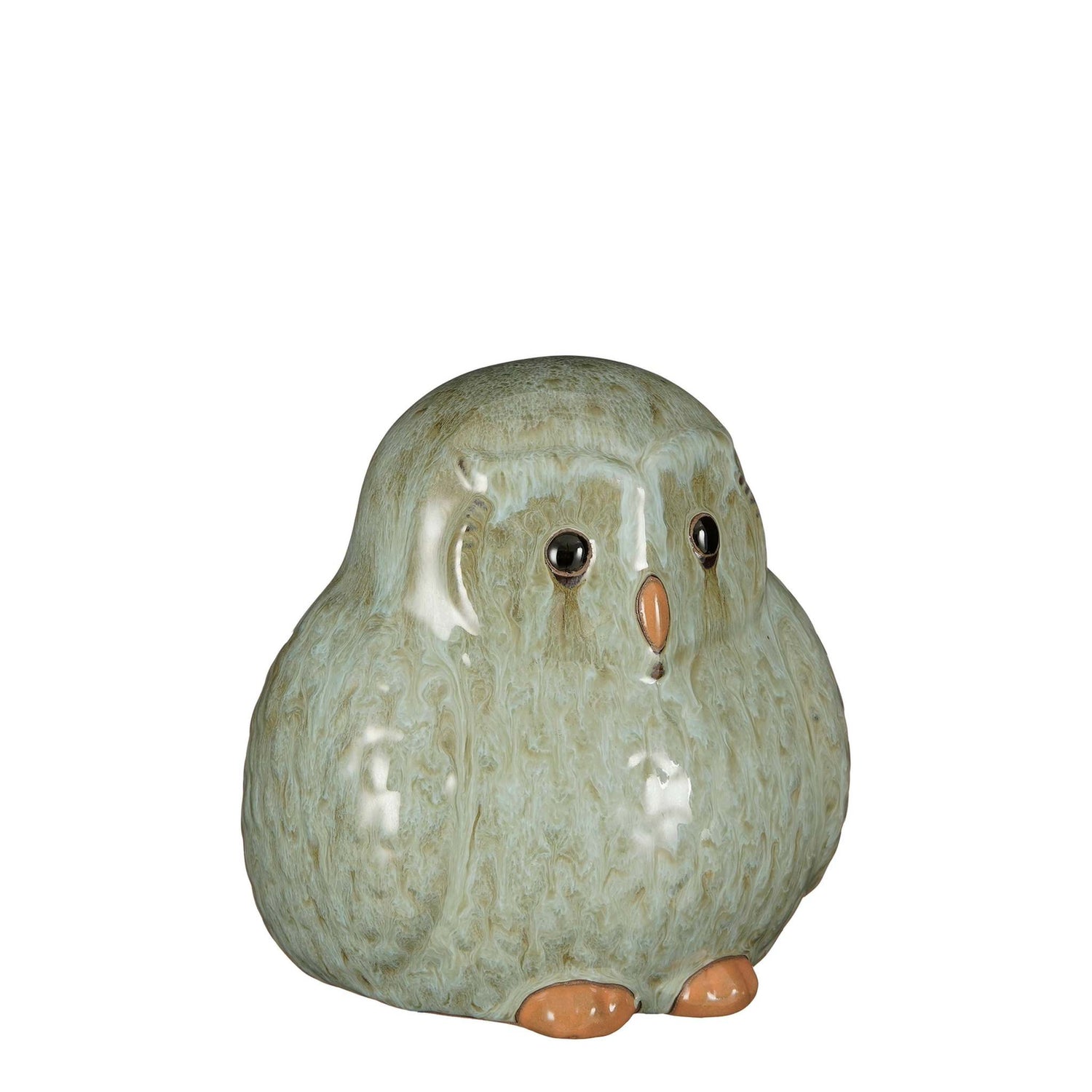 Mica Decorations Deco Object Owl - 21x20x20 cm - Keramiek - Grijs