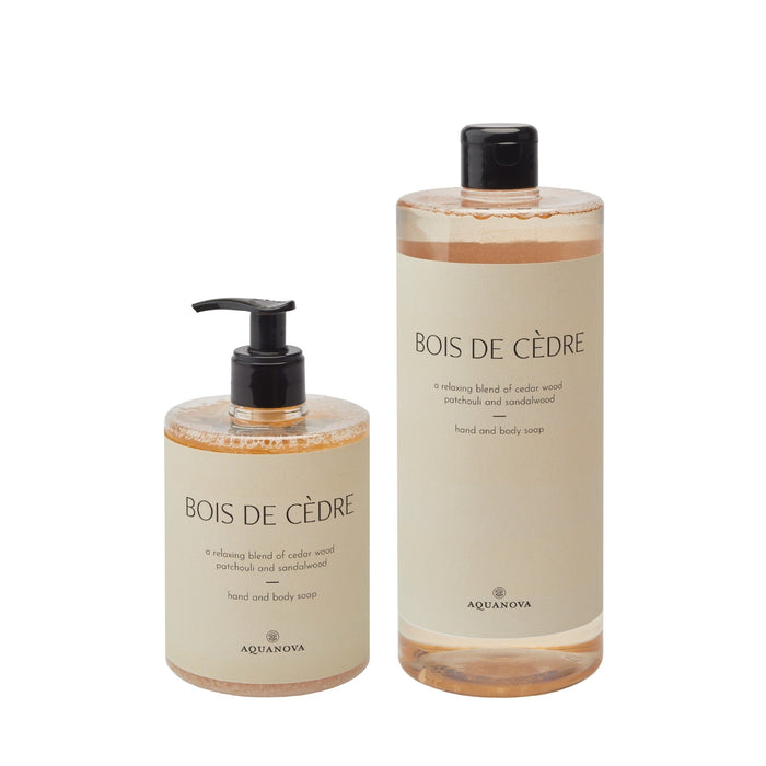 Zeep En Navulling Paris Bois De Cèdre Set | Beige | Polyester