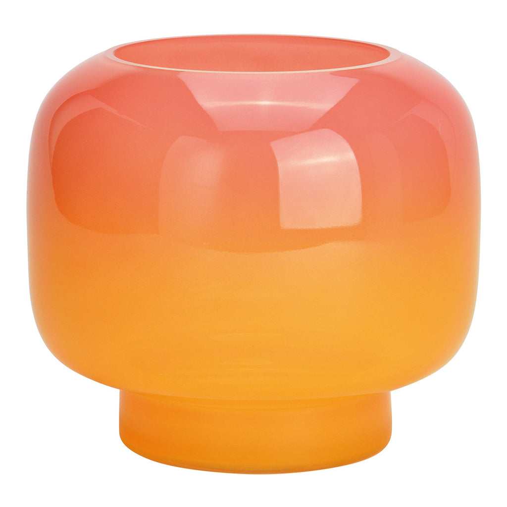 SVJ Vaas Summer - 15x15x14 cm - Glas - Roze