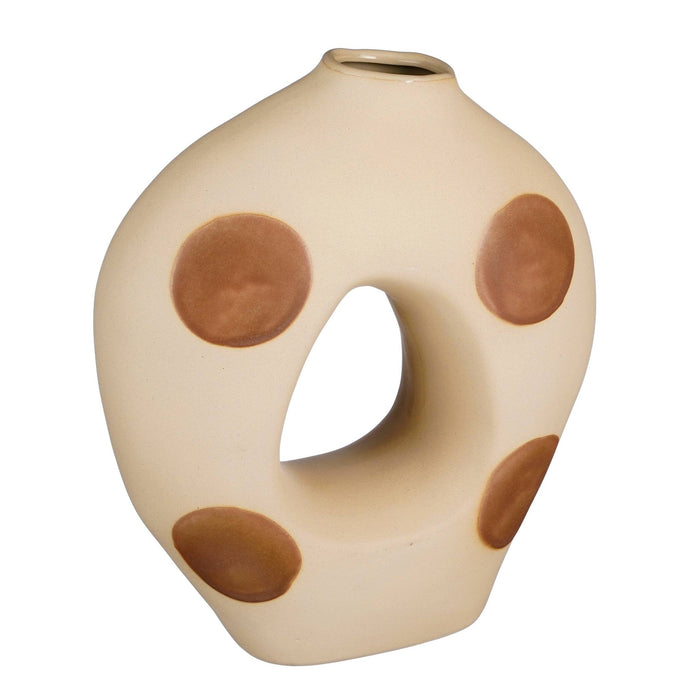 Mica Decorations Vaas Caleb - 24x10.5x28 cm - Keramiek - Terra