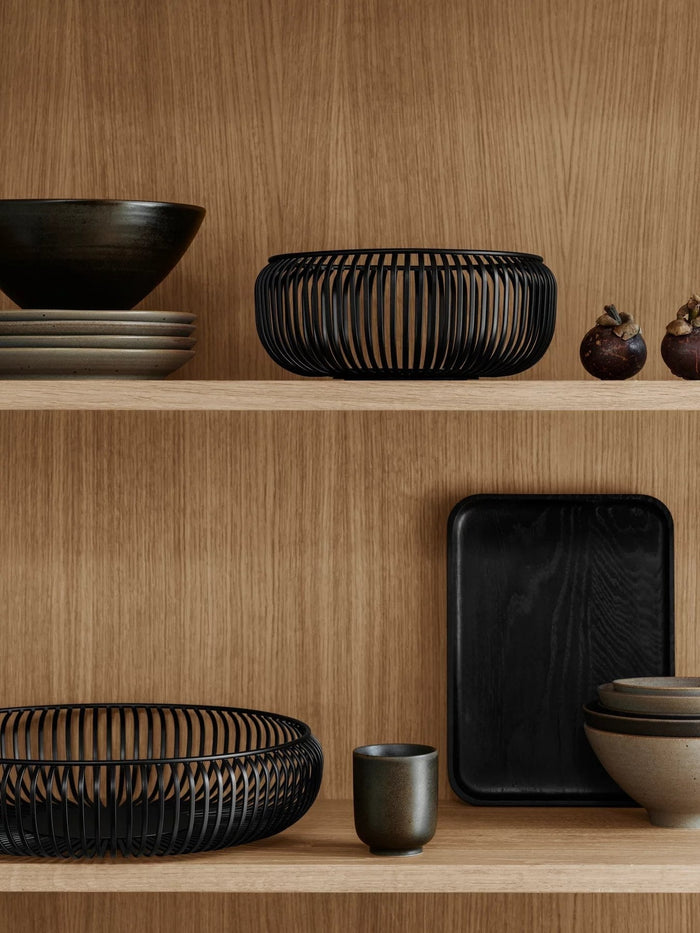 Lito Schaal Black Medium | Zwart | Staal