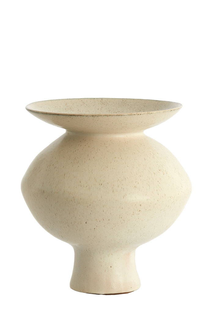 Light & Living Light&living Vaas deco Ø31x33,5 cm AJUDA mat crème-zand