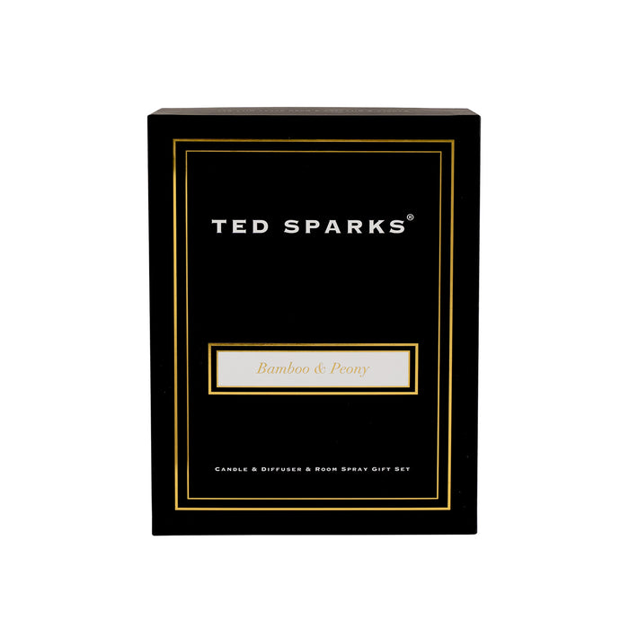 Ted Sparks - Geurkaars & Geurstokjes Diffuser - Gift Set - Tonka &