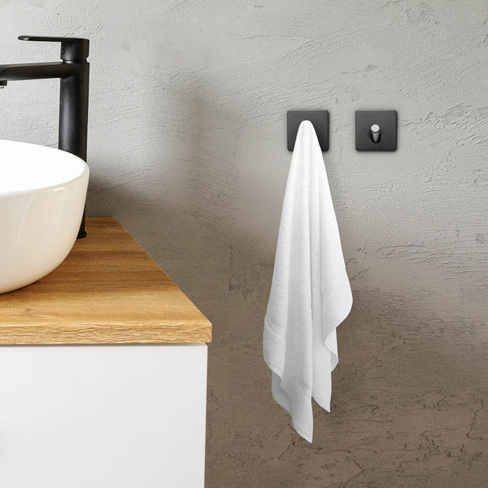 XIVADA Toilet accessoires set - 4 delig - Zonder boren - Rvs - Zwart