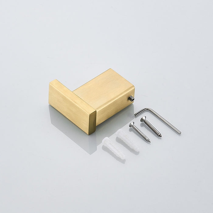 XIVADA Handdoekhaak Noto - Met schroefset - Rvs - Goud - 1 stuk