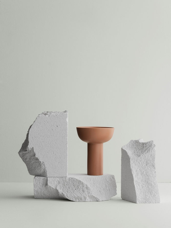 Miyabi Vaas Terracotta Hoog | Oranje