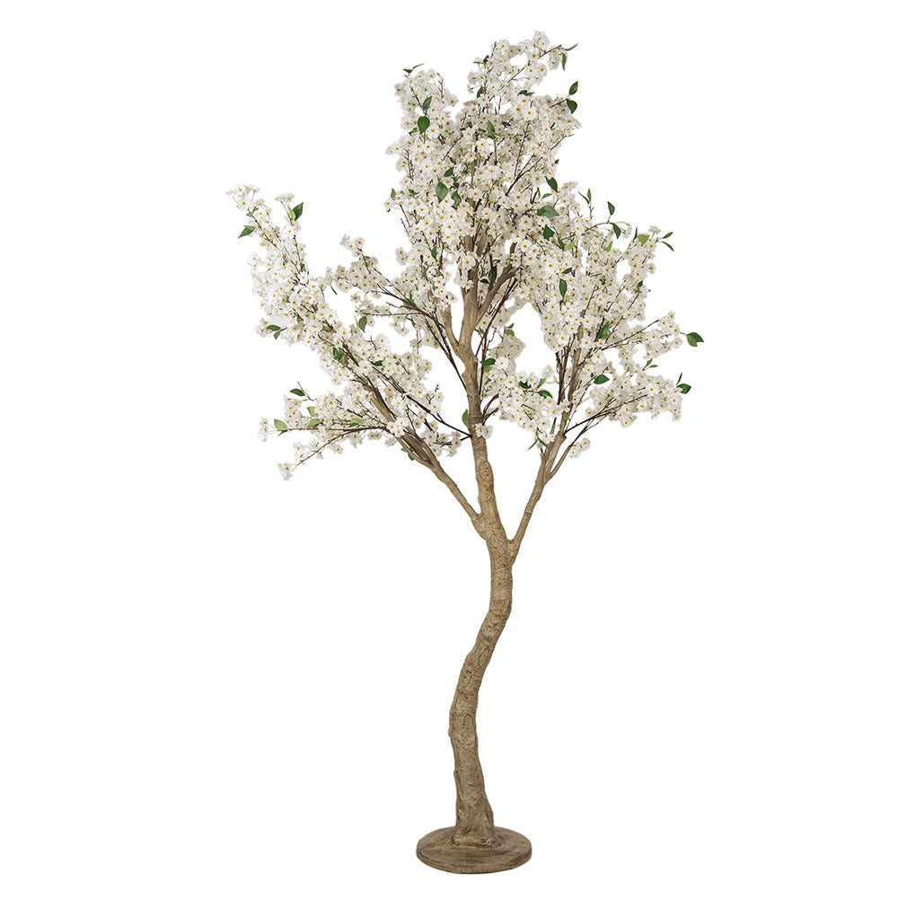 Clayre & Eef Kunst Kersenbloesem 250 cm Groen Wit Kunststof