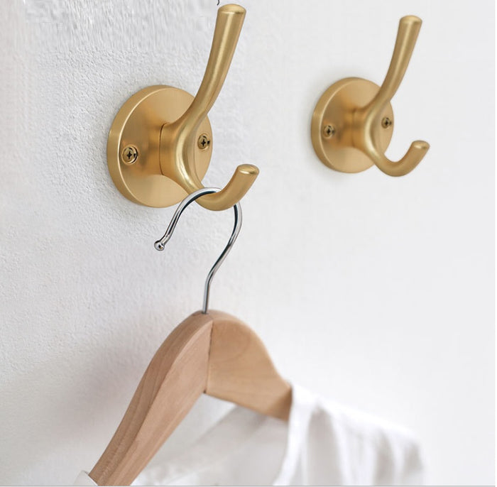 XIVADA Kapstokhaak Zena - Inclusief schroefset - Goud - Set van 3