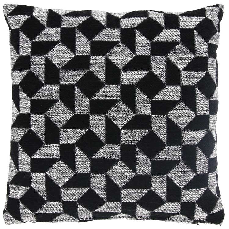 Unique Living - Kussen Laslo - 45x45cm - Zwart