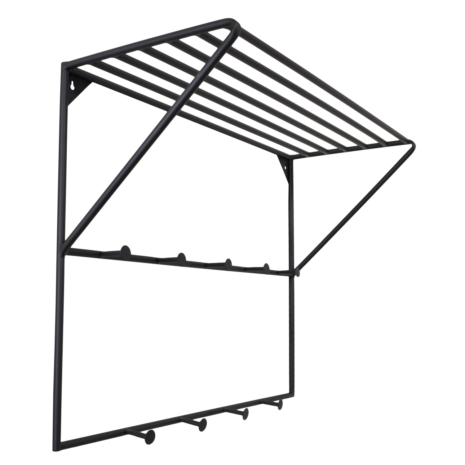 LOFT42 Jasmin Kapstok – Zwart – Metaal – 9 haken - 60x80x32