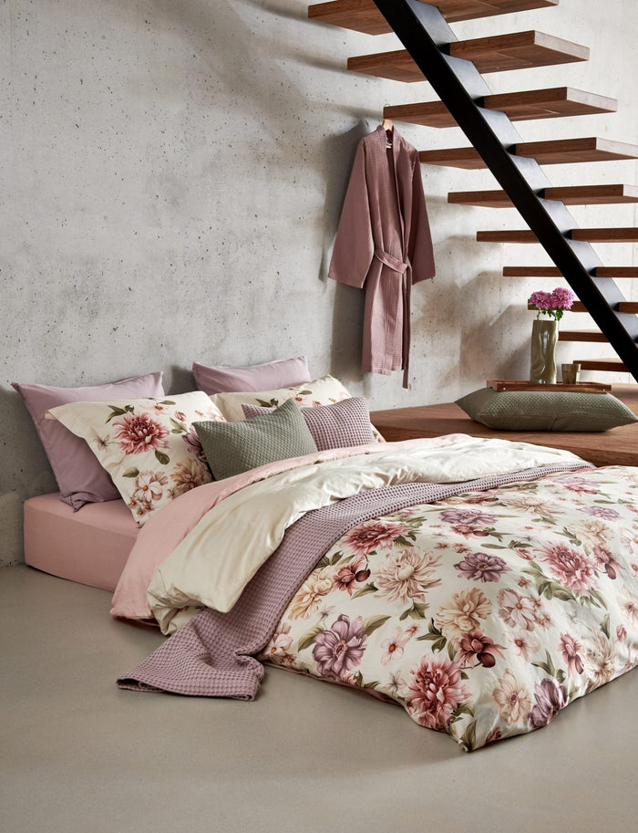 Harmony Dekbedovertrek Cream Tan | 240 x 200|220 cm | Ivoor | Beige