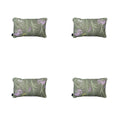 Madison - Sierkussen Donna green canvas eco - Ca. 30x50 cm - Set van 4
