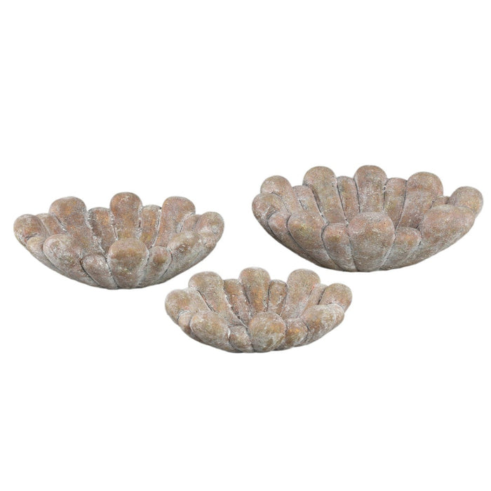 PTMD Schaal Minter - 35x25x12 cm - Cement - Brons