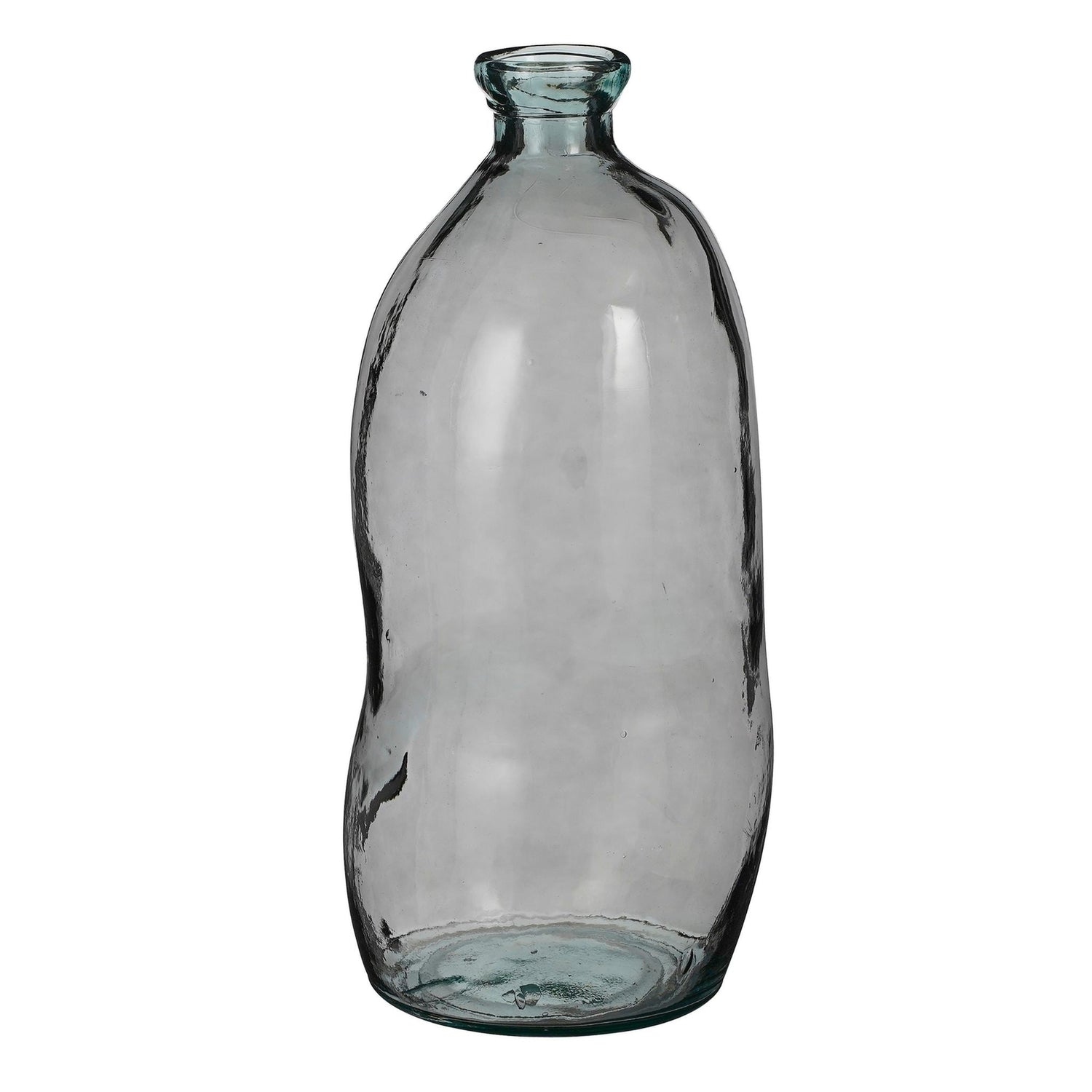 Mica Decorations Vaas Pinto - 34x34x73 cm - Gerecycled glas  - Antraciet