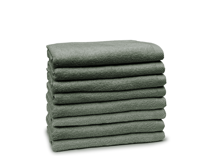 Eleganzzz Badlaken 100% Katoen 70x140cm - olive green - Set van 8