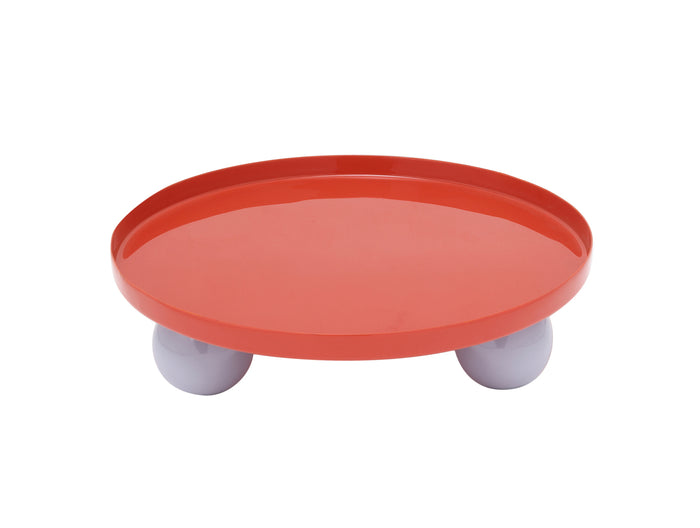present time - Tray Double Funky Round Large