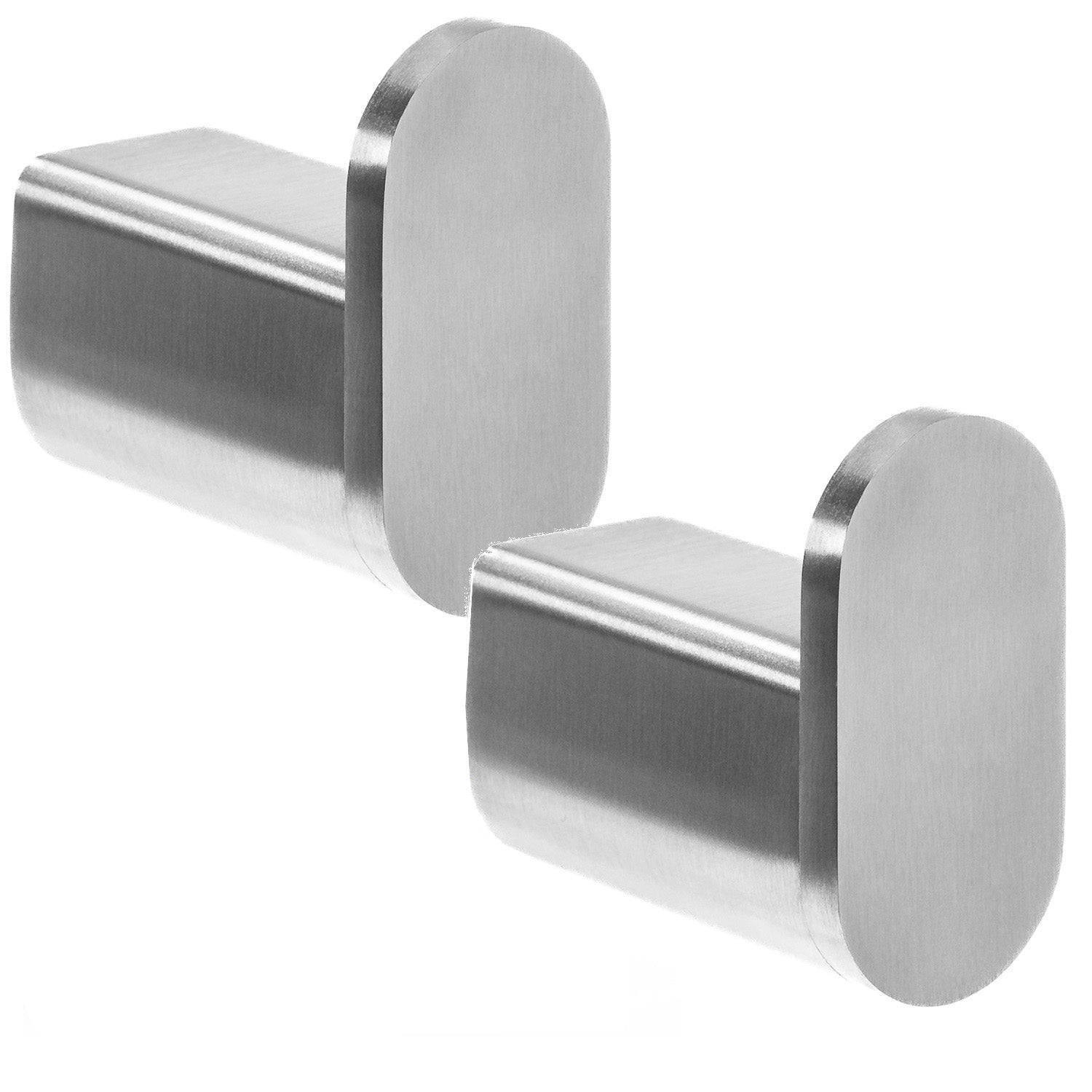 XIVADA Handdoekhaakje Dona - Inclusief schroefset - Zilver - Set van 2