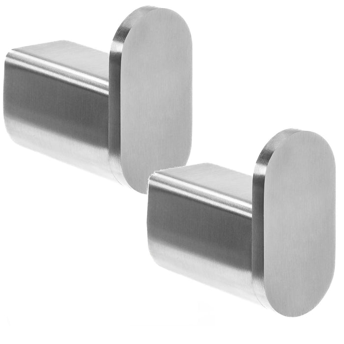 XIVADA Handdoekhaakje Dona - Inclusief schroefset - Zilver - Set van 2