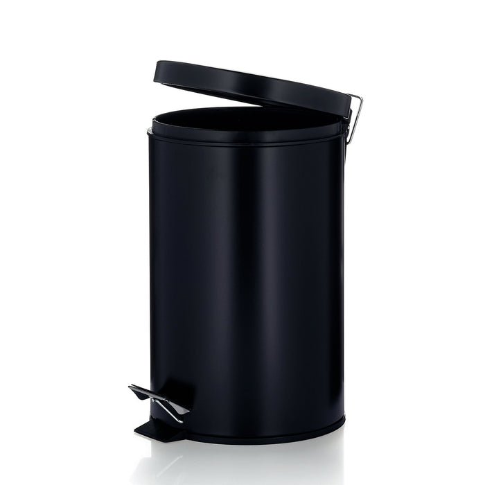 Kela - Afvalemmer Kilian RVS zwart, 12 L - Kela