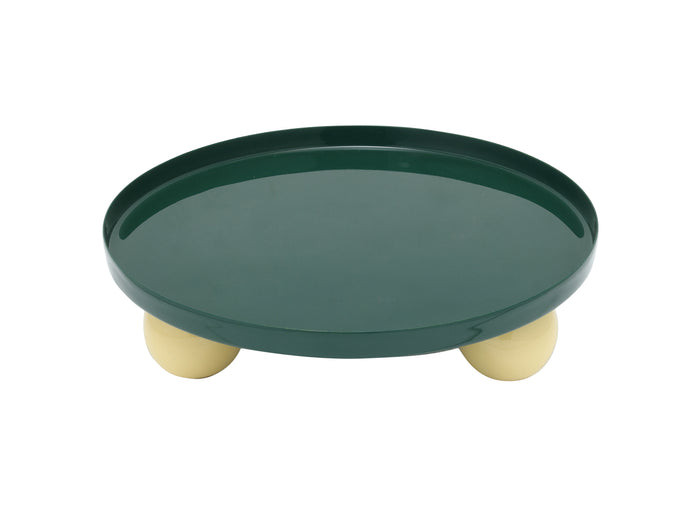present time - Tray Double Funky Round Large