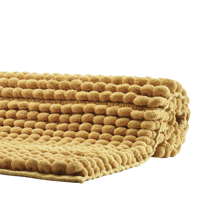 Axel Badmat Ochre | 60 x 60 cm | Geel | Goud | Katoen | Polyester