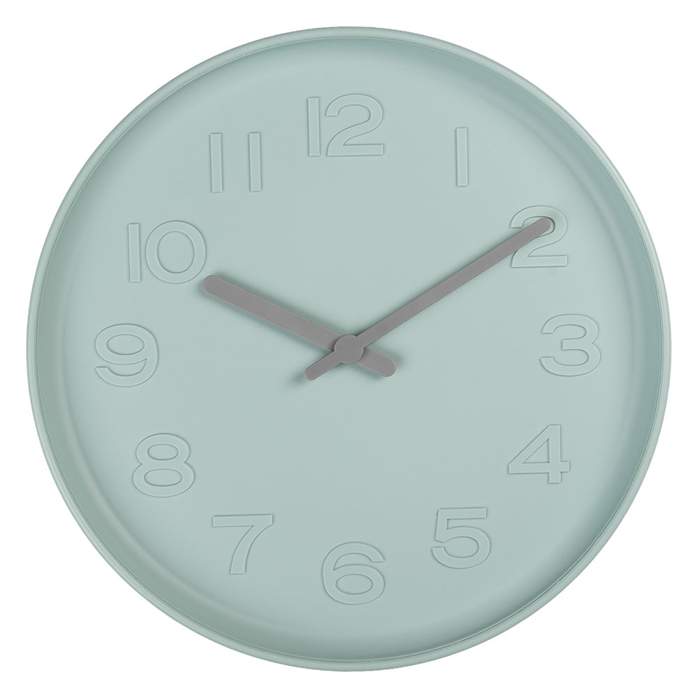 Gabriël Wandklok Ø 32x4 cm Blauw Kunststof