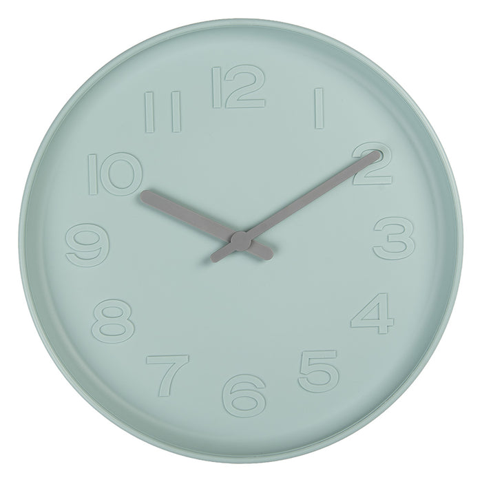 Gabriël Wandklok Ø 32x4 cm Blauw Kunststof