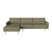 Bolia Scandinavia Remix Hoekbank met Chaise Longue Links - Green