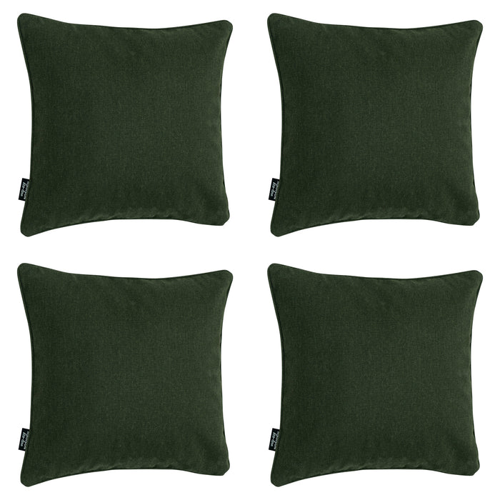 Madison - Sierkussen Moss green canvas eco - Ca. 50x50 cm - Set van 4