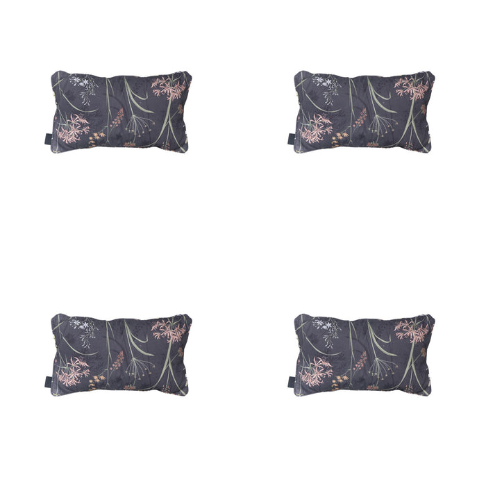 Madison - Sierkussen Donna grey canvas eco - Ca. 30x50cm - Set van 4