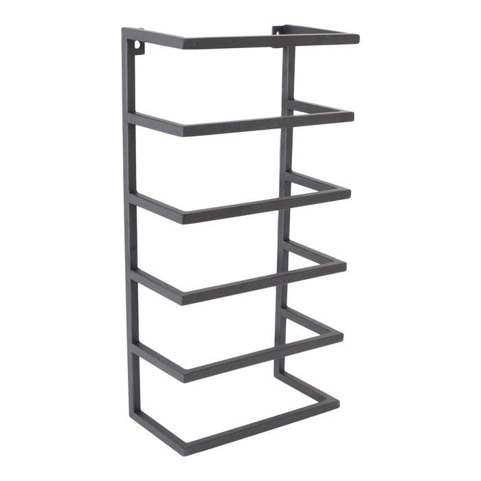 LOFT42 Kick Wandhanddoekenhouder 5 laags - Zwart - Metaal