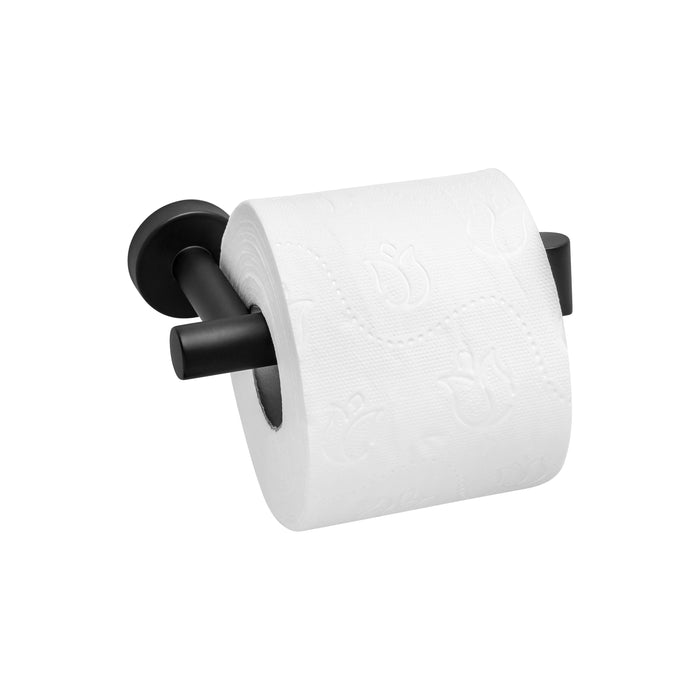 XIVADA Toiletrolhouder Mano - Inclusief schroefset - Rvs - Zwart