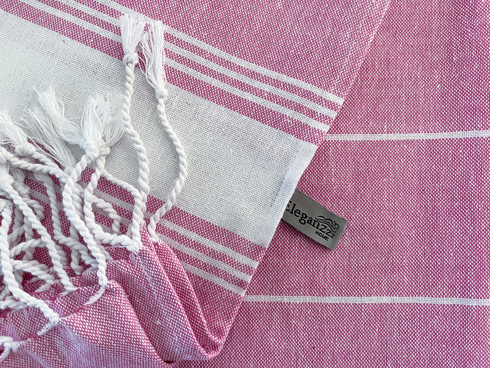 Eleganzzz Hamamdoek 90x180cm - pink