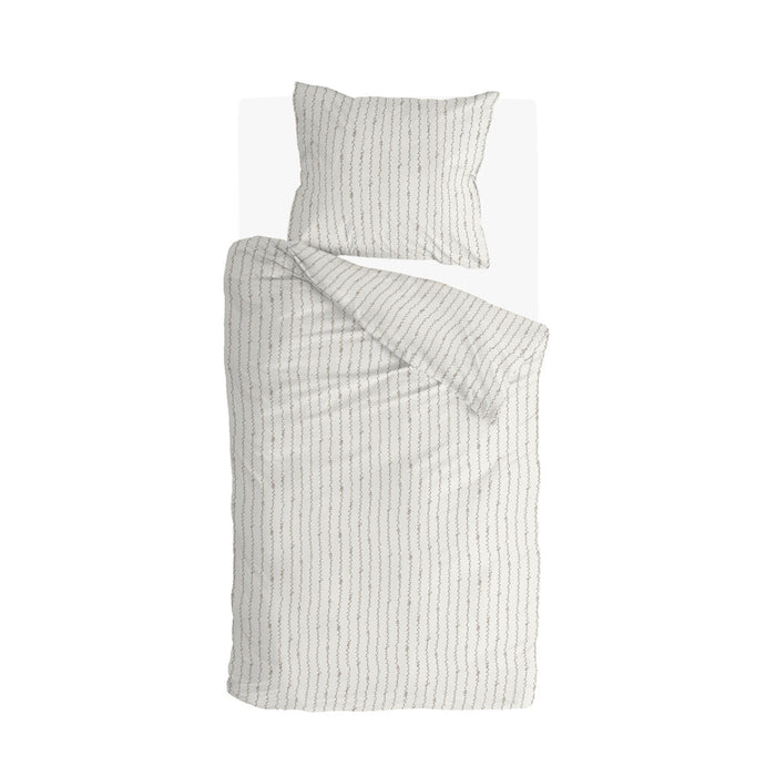 Walra - Dekbedovertrek Remade Scribble Symphony - 140x220 - Beige