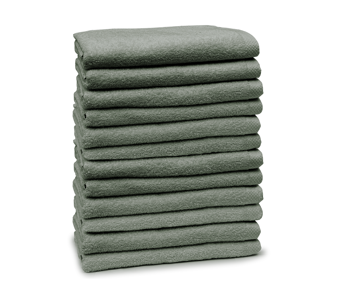 Eleganzzz Badlaken 100% Katoen 70x140cm - olive green - Set van 12