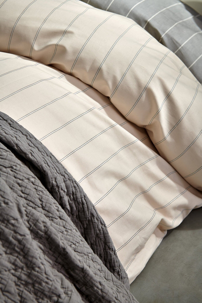 Dekbedovertrek Home Puglia Cream Tan | 200 x 200|220 cm | Beige