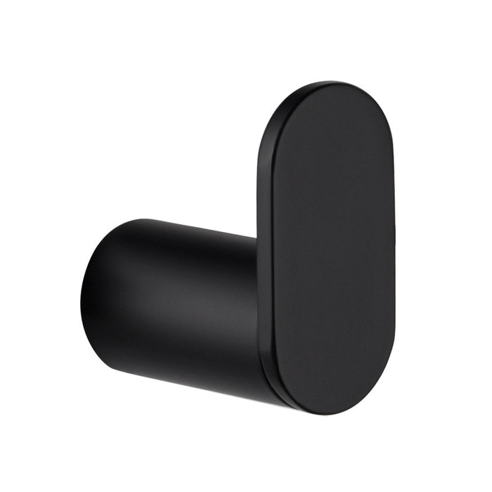 XIVADA Handdoekhaakjes Mila - Schroefset - Rvs - Zwart - Set van 2