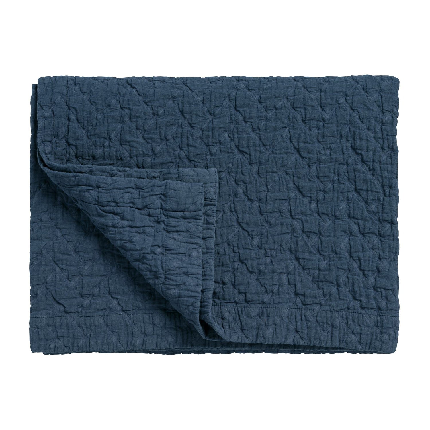 Pure Sprei Blue Ink | 260 x 260 cm | Blauw | Katoen