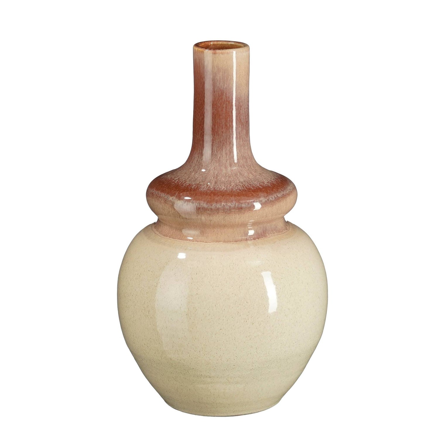 Mica Decorations Vaas Joris - 21x21x38 cm - Terracotta - Oranje