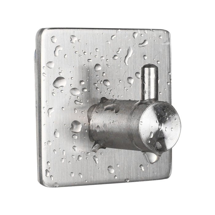 XIVADA Handdoekhaken - Zelfklevend - Vierkant - Rvs - Zilver – 3 stuks