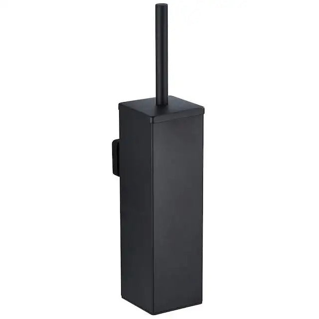 XIVADA Toiletborsterhouder Cira - Vierkant - Boren - Rvs - Zwart