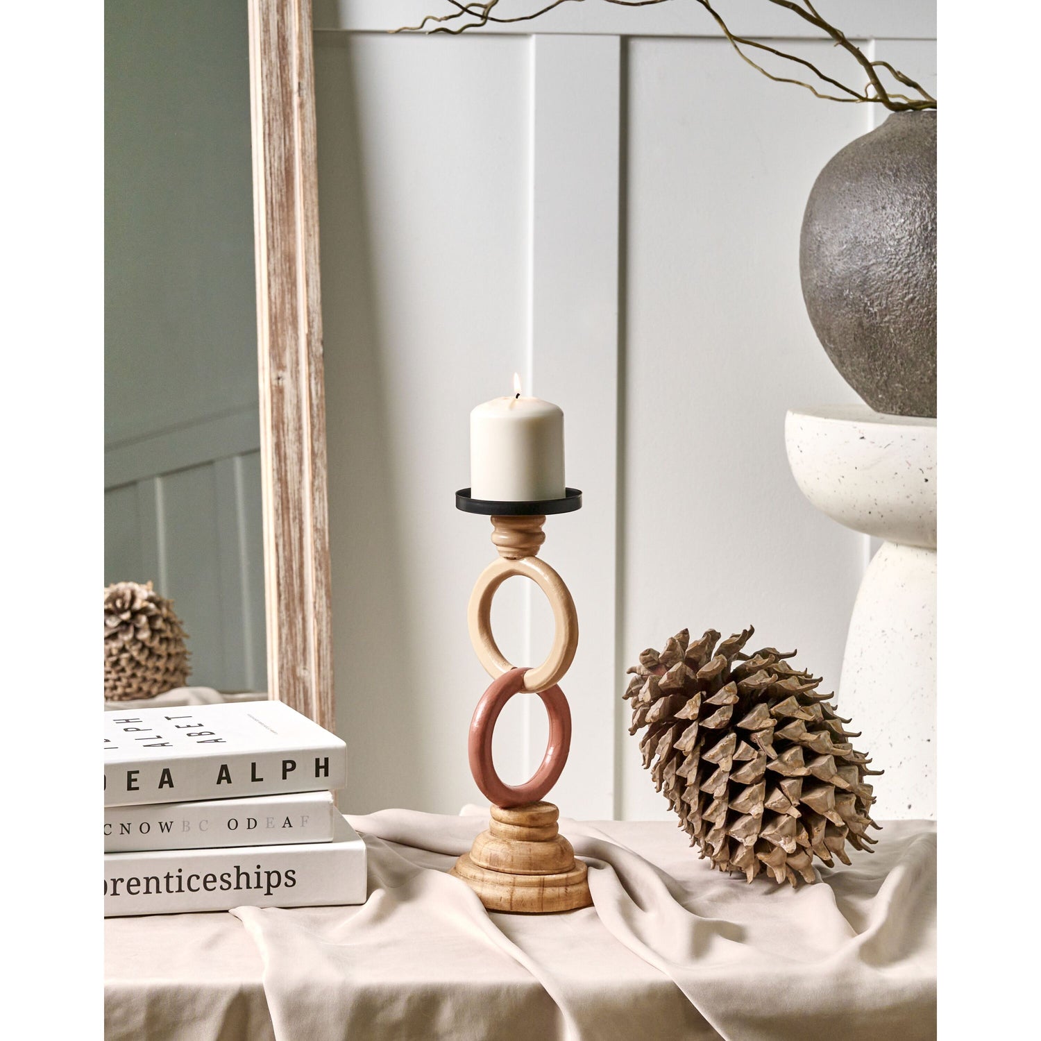 Beliani - WATERFORD - Kaarshouder - Meerkleurig - IJzer|Hout