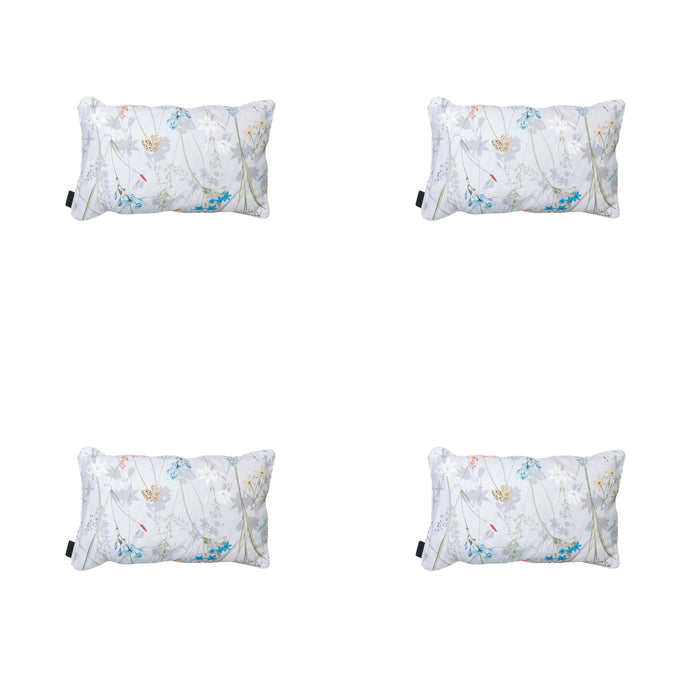 Madison - Sierkussen Donna azure canvas eco - Ca. 30x50 cm - Set van 4