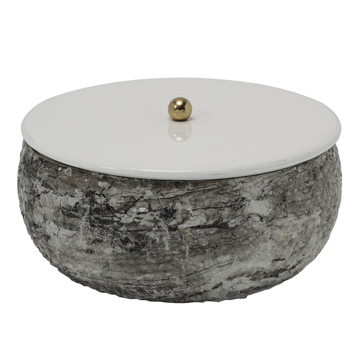 present time - Storage Box Mosaic Marble