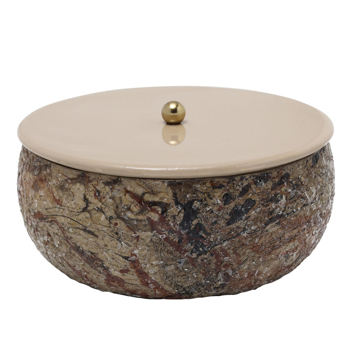 present time - Storage Box Mosaic Marble