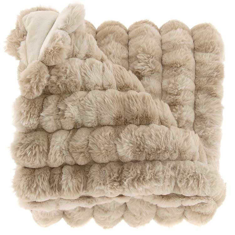 Unique Living - Plaid Kylian - 130x160cm - Latte