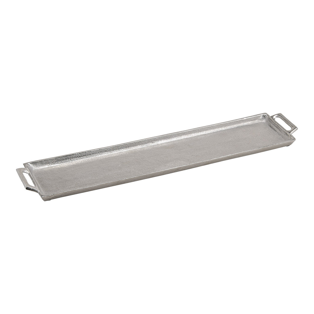 SVJ Plateau Dienblad - 13x59x3 cm - Metaal - Zilver